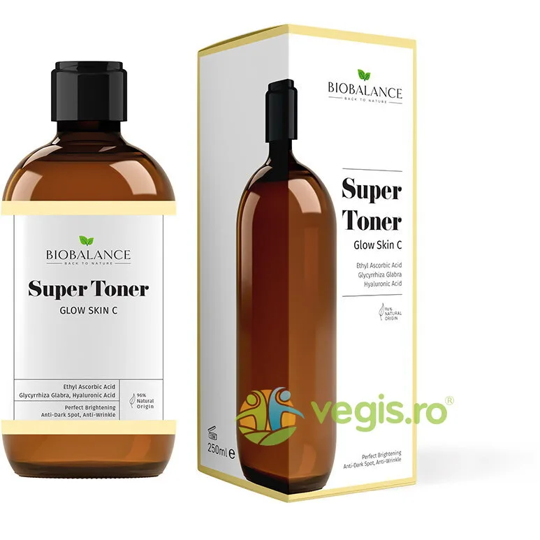Super Toner Glow Skin C Antirid si Iluminator Impotriva Petelor Pigmentare 250ml BIO BALANCE — preț și oferte