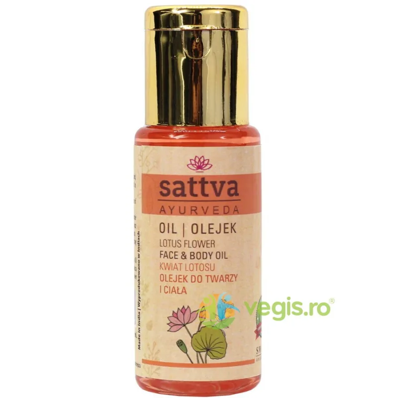 Ulei pentru Fata si Corp cu Lotus 50ml Sattva Ayurveda — preț și oferte