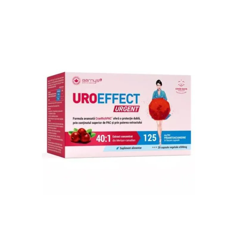 Uroeffect Urgent, 20 capsule, Good Days Therapy — preț și oferte