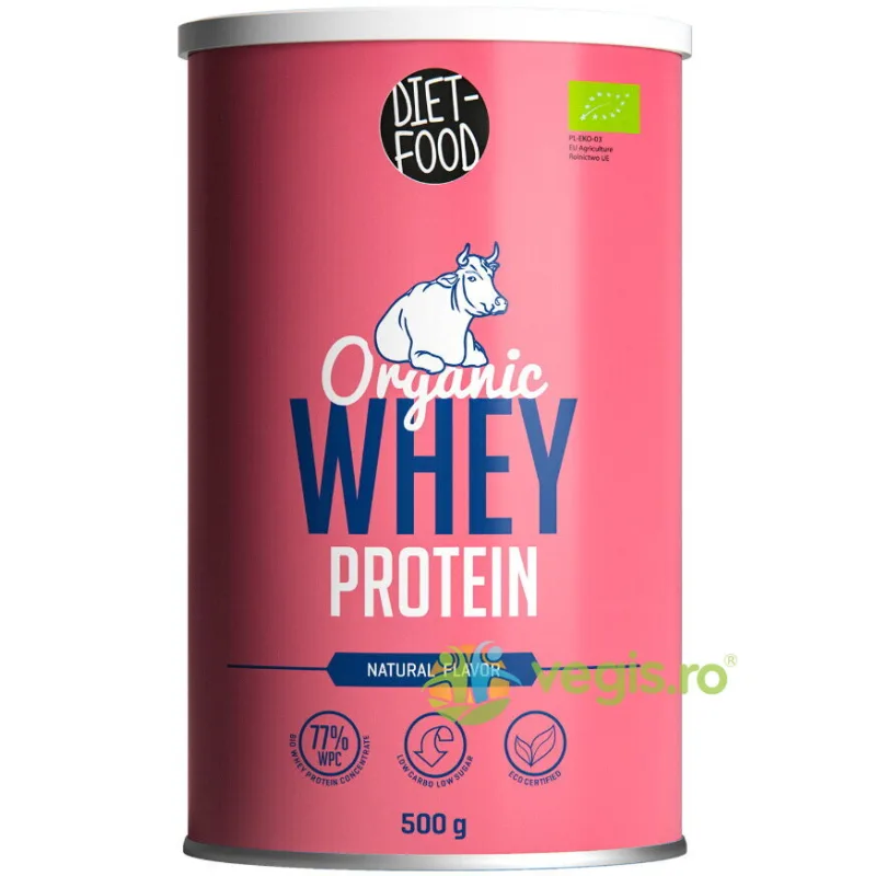 Proteina 100% din Zer Ecologica/Bio 500g DIET FOOD — preț și oferte