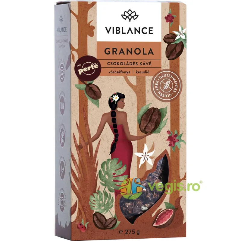 Granola cu Cafea si Ciocolata fara Gluten 275g VIBLANCE — preț și oferte