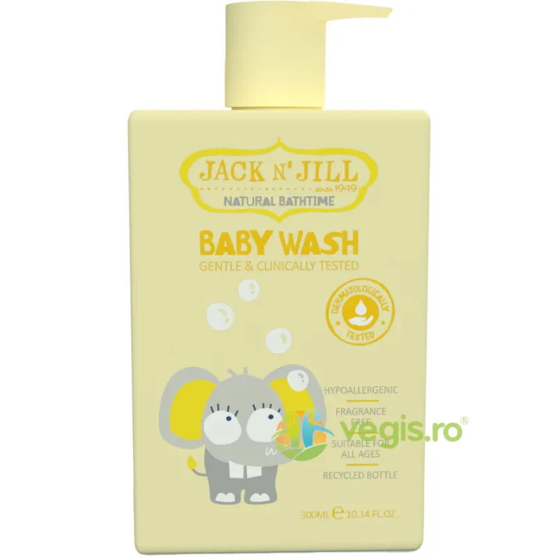 Gel de Dus pentru Bebelusi Hipoalergenic si fara Parfum 300ml JACK N'JILL — preț și oferte