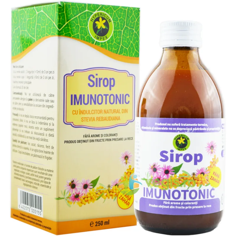 Sirop Imunotonic fara Zahar 250ml Hypericum — preț și oferte