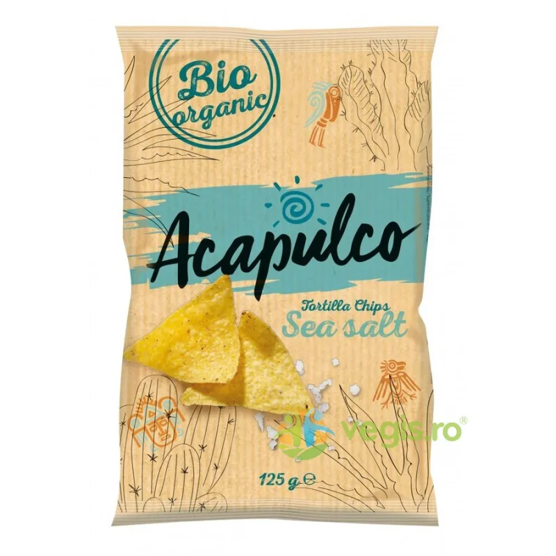 Tortilla Chips Natur Ecologice/Bio 125g ACAPULCO — preț și oferte