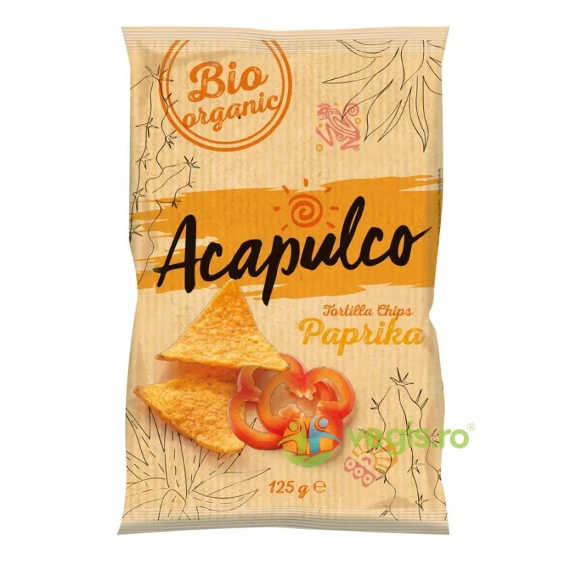 Tortilla Chips cu Boia Ecologice/Bio 125g ACAPULCO — preț și oferte