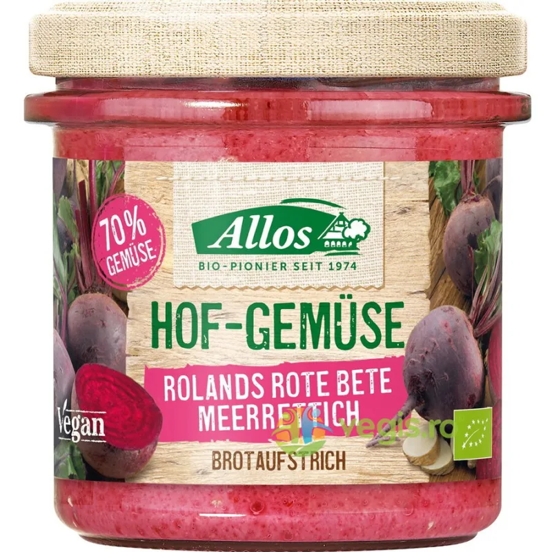 Crema Tartinabila de Sfecla Rosie si Hrean fara Gluten Ecologica/Bio 135g — preț și oferte
