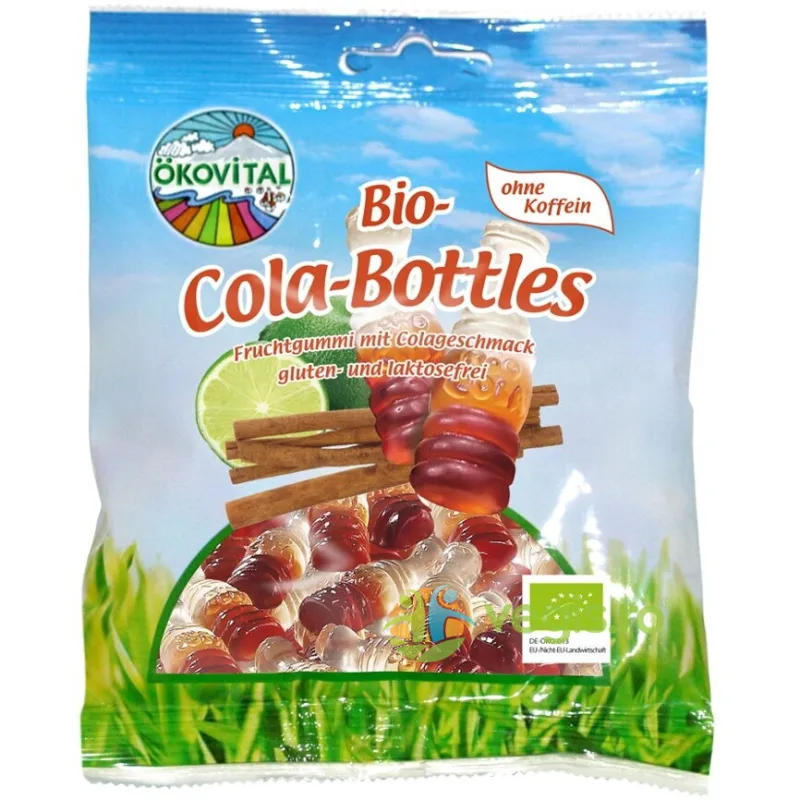 Jeleuri Sticlute de Cola fara Cofeina Ecologice/Bio 80g OKOVITAL — preț și oferte