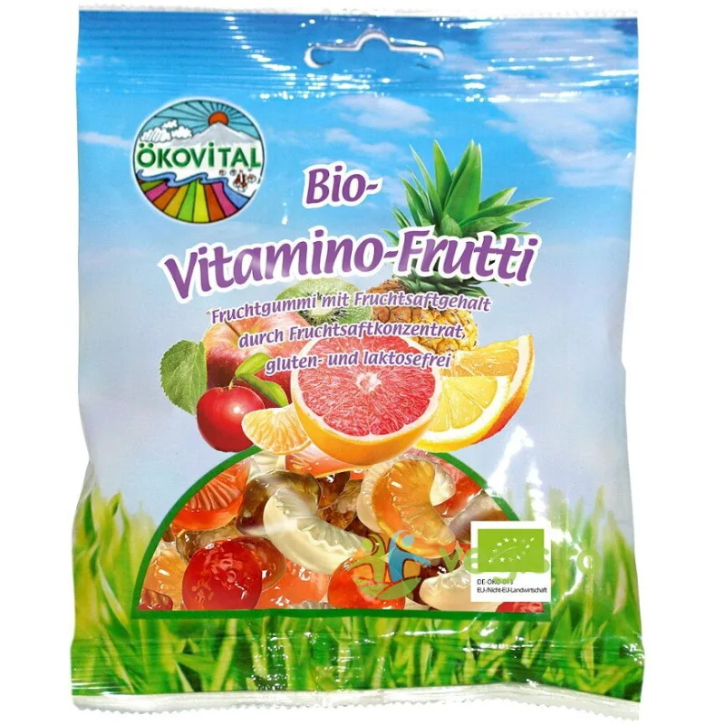 Jeleuri cu Fructe si Vitamine fara Gluten Ecologice/Bio 80g OKOVITAL — preț și oferte