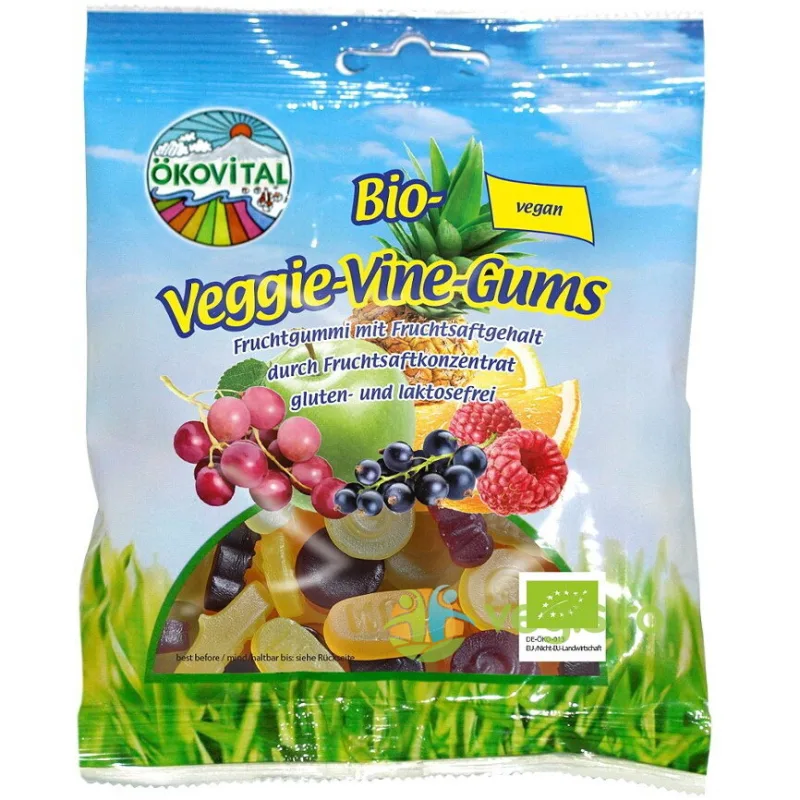 Jeleuri cu Fructe fara Gluten Ecologice/Bio 80g OKOVITAL — preț și oferte