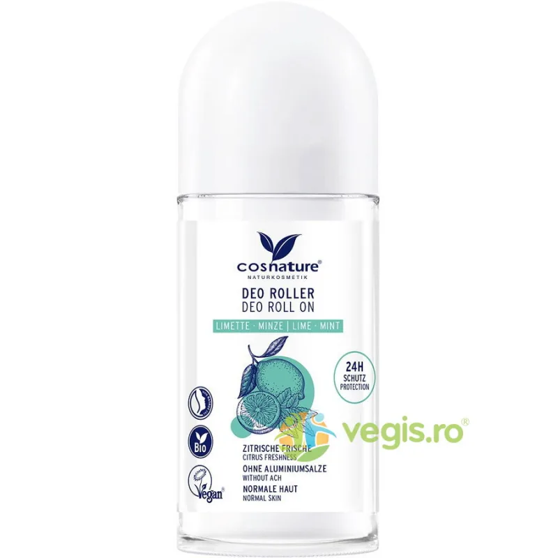 Roll-On cu Lime si Menta fara Aluminiu 50ml COSNATURE — preț și oferte