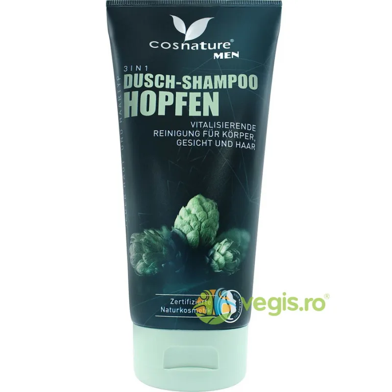 Sampon si Gel de Dus 3 in 1 pentru Barbati cu Hamei 200ml COSNATURE — preț și oferte