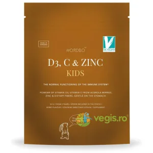 Vitamina D3, Vitamina C si Zinc pentru Copii 53g