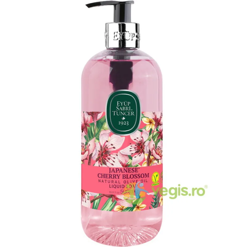 Sapun Lichid cu Ulei de Masline Natural Japanese Cherry Blossom 500ml EYUP SABRI TUNCER — preț și oferte