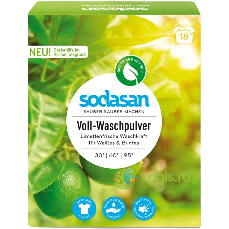 Detergent Pudra Universal cu Lime 1.01kg Sodasan — preț și oferte