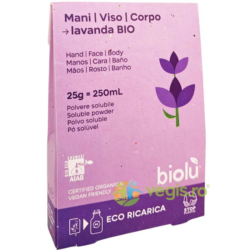 Sapun Lichid cu Lavanda Eco-Refill Ecologic/Bio 25g BIOLU — preț și oferte