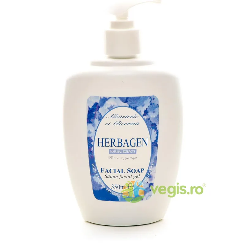 Sapun Lichid Facial cu Extract de Albastrele 350ml Herbagen — preț și oferte