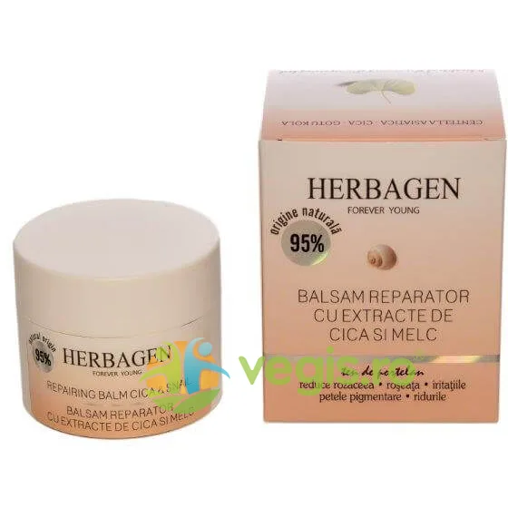 Balsam Reparator cu Extract de Cica si Melc 50g Herbagen — preț și oferte