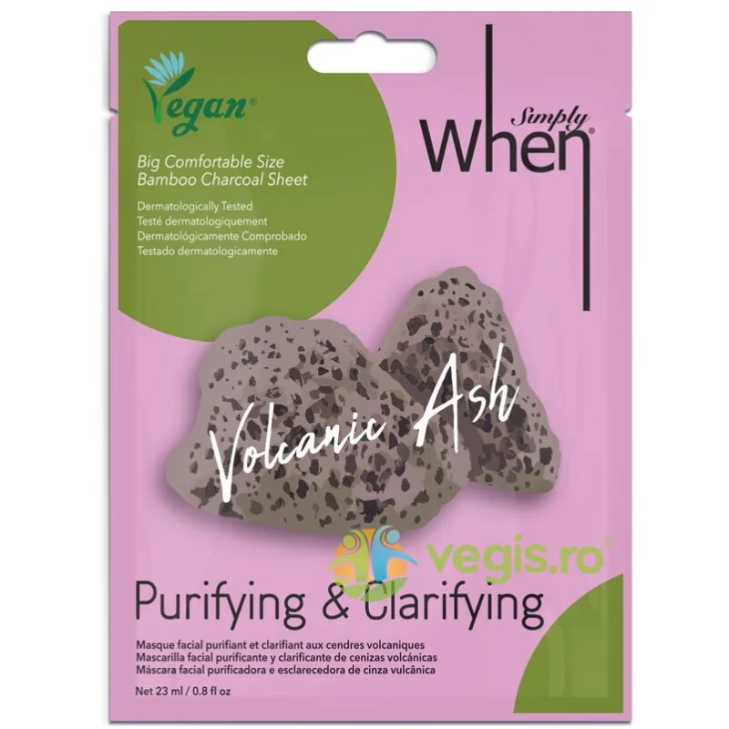 Masca Faciala Purifianta Detoxifianta cu Cenusa Vulcanica 23ml WHEN — preț și oferte