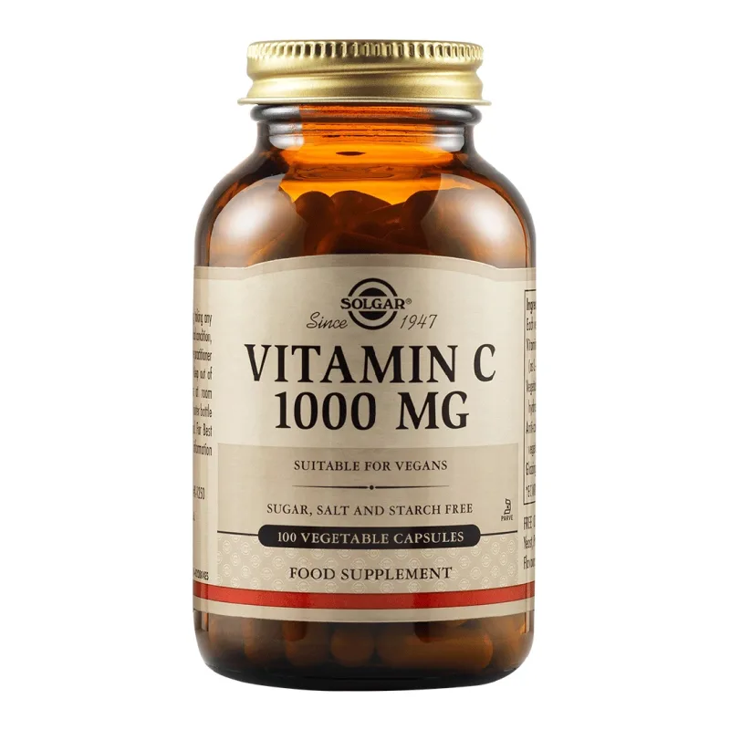 Vitamin C 1000mg, 100 capsule, Solgar — preț și oferte