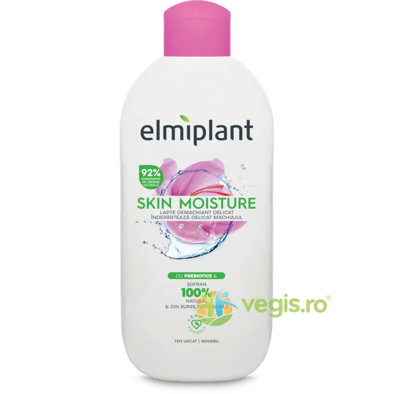Lapte Demachiant Catifelat pentru Ten Uscat si Sensibil Skin Moisture 200ml ELMIPLANT — preț și oferte
