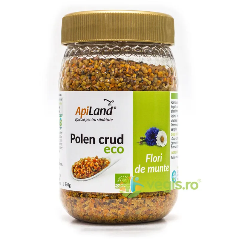 Polen Crud de Flori de Munte Ecologic/Bio 230g APILAND — preț și oferte