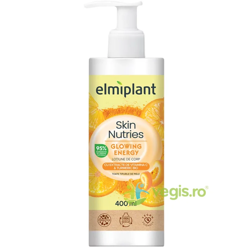 Lotiune de Corp cu Extract de Vitamina C si Turmeric 400ml ELMIPLANT — preț și oferte