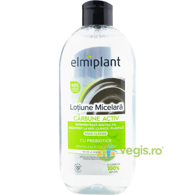 Lotiune Micelara Carbune Activ Detox 400ml ELMIPLANT — preț și oferte