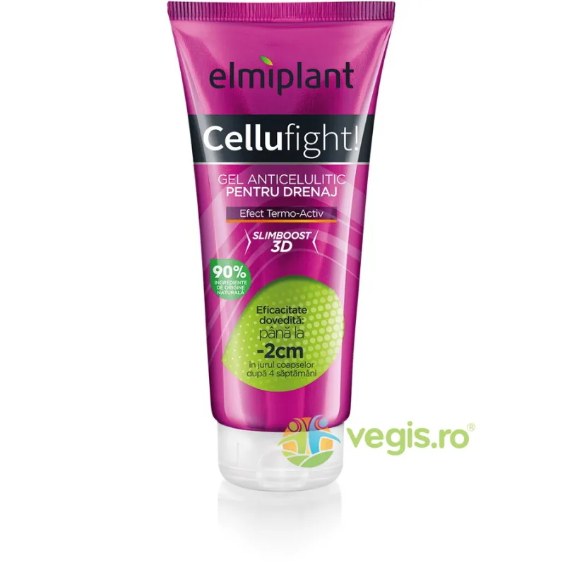 Gel Anticelulitic pentru Drenaj cu Efect Termo-Activ Slimboost 3D Cellufight 200ml ELMIPLANT — preț și oferte