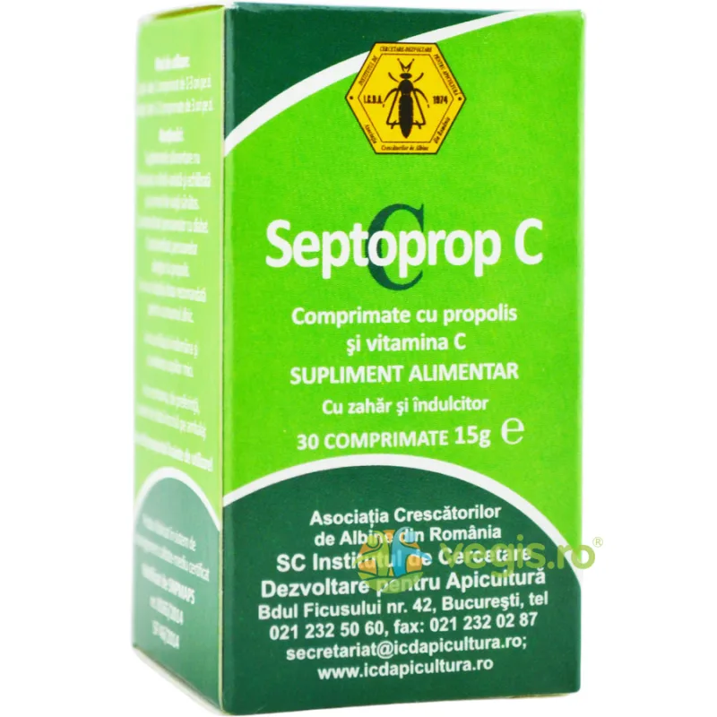 Septoprop cu Vitamina C 30cpr INSTITUTUL APICOL — preț și oferte