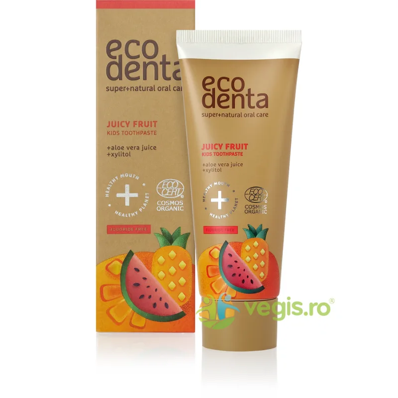 Pasta de Dinti pentru Copii cu Suc de Fructe Ecologica/Bio 75ml ECODENTA — preț și oferte
