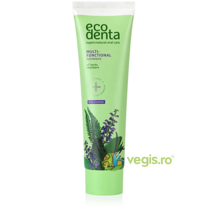 Pasta de Dinti Multifunctionala cu Extract de 7 Plante si Kalident 100ml ECODENTA — preț și oferte