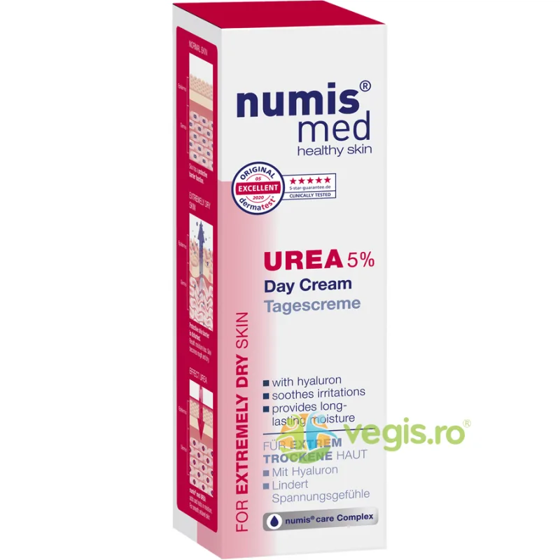 Crema de Fata de Zi pentru Piele Foarte Uscata cu Uree 5% si Acid Hialuronic 50ml — preț și oferte