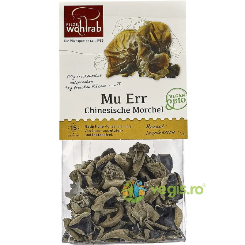 Ciuperci Urechi de Lemn Deshidratate Mu Err Ecologice/Bio 30g WOHLRAB — preț și oferte