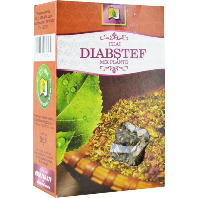 Ceai Mix de Plante DiabStef 50g Stef Mar — preț și oferte