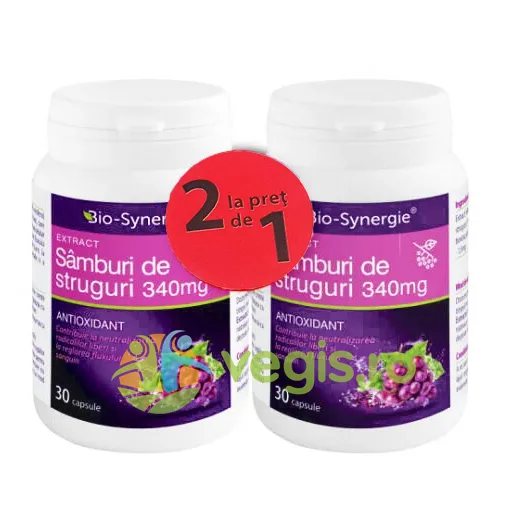 Pachet Extract Samburi de Struguri 30cps+30cps BIO-SYNERGIE ACTIV — preț și oferte