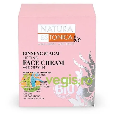 Crema cu Efect de Lifting pentru Ten Matur cu Ginseng si Acai 50ml — preț și oferte