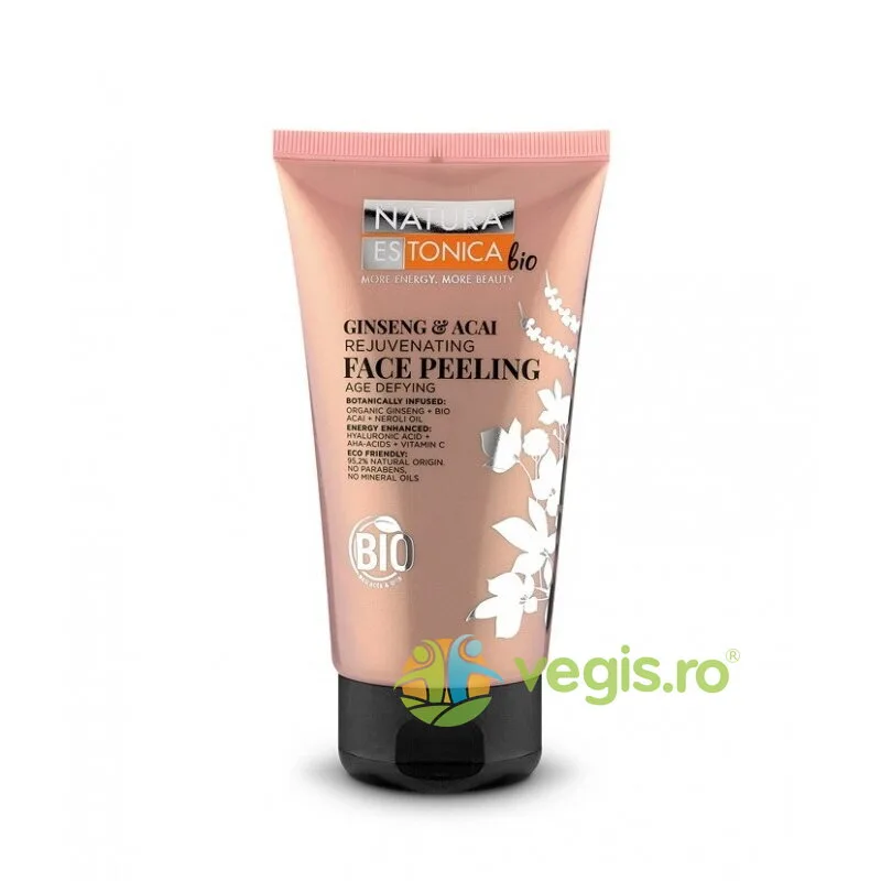 Peeling Rejuvenant pentru Ten Matur si Sensibil cu Ginseng si Acai 150ml NATURA ESTONICA — preț și oferte