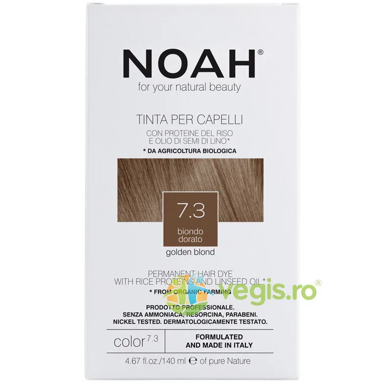 Vopsea de Par fara Amoniac - Blond Auriu (7.3) 140ml NOAH — preț și oferte