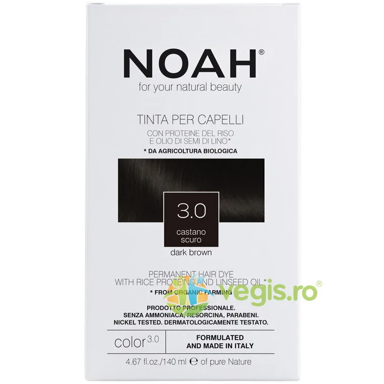 Vopsea de Par fara Amoniac - Saten Inchis (3.0) 140ml NOAH — preț și oferte