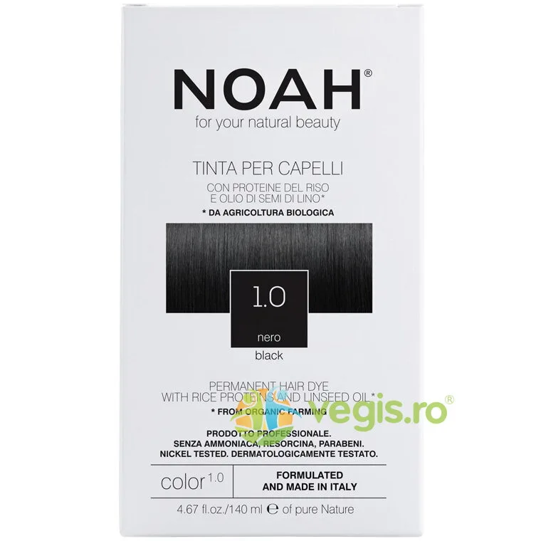 Vopsea de Par fara Amoniac - Negru (1.0) 140ml NOAH — preț și oferte