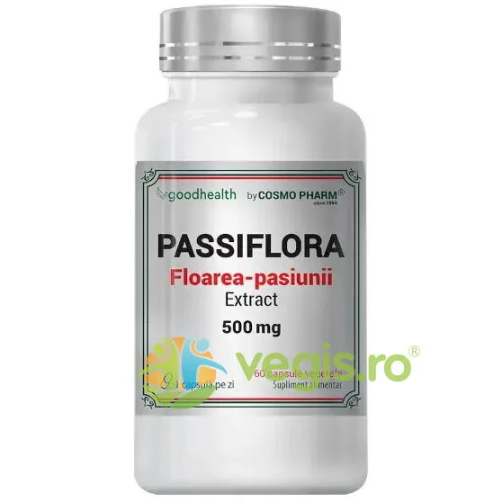 Passiflora (Floarea Pasiunii) Extract 500mg 60cps COSMO PHARM — preț și oferte