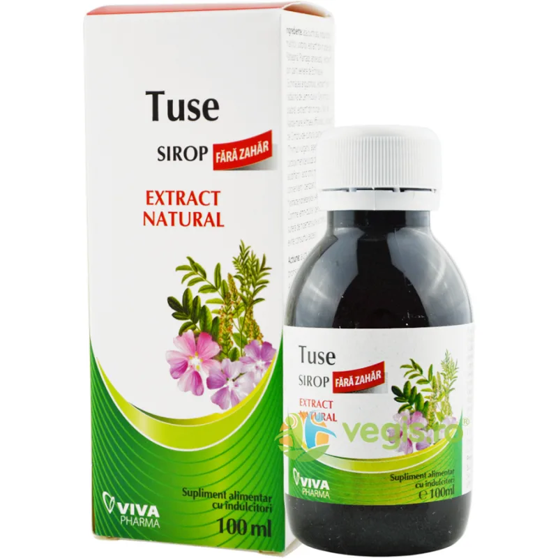 Sirop pentru Tuse fara Zahar 100ml VIVA PHARMA — preț și oferte