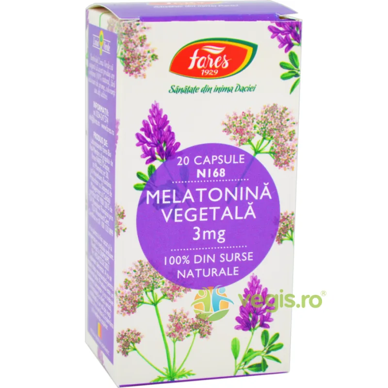 Melatonina Vegetala 3mg (N168) 20cps FARES — preț și oferte