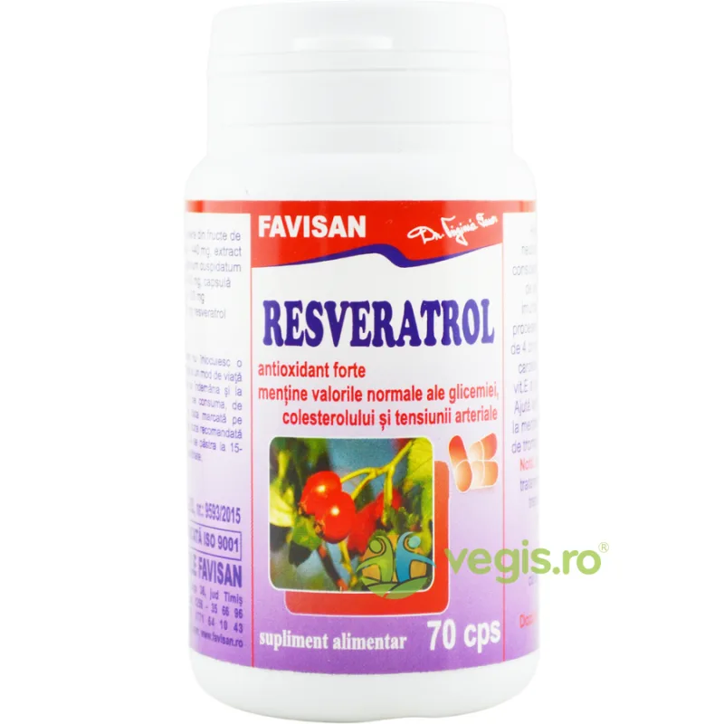 Resveratrol 70cps Favisan — preț și oferte