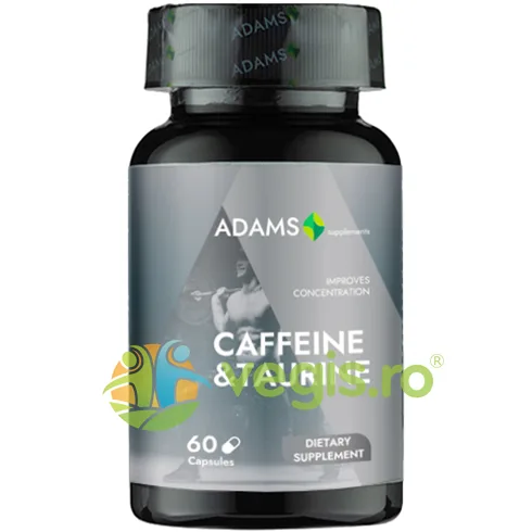 Caffeine + Taurine 680mg 60cps ADAMS VISION — preț și oferte