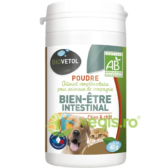 Bien Etre Intestinal pentru Catei si Pisici Pulbere 40g BIOVETOL — preț și oferte