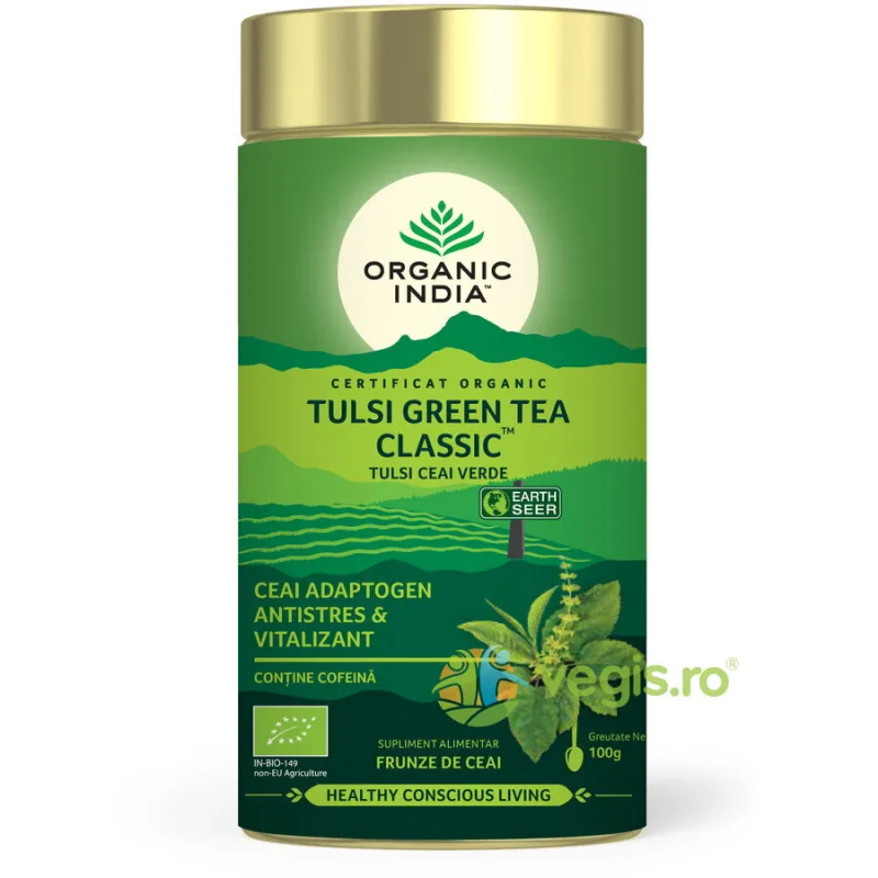 Ceai Verde Tulsi Ecologic/Bio 100g ORGANIC INDIA — preț și oferte