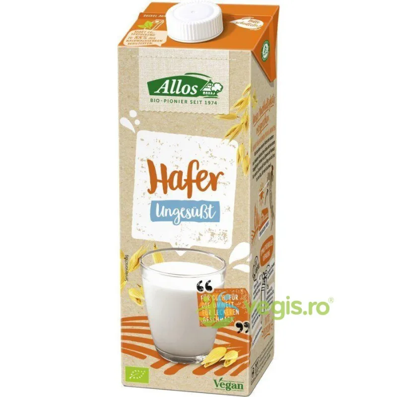 Bautura de Ovaz fara Zahar si Lactoza Ecologic/Bio 1L ALLOS — preț și oferte