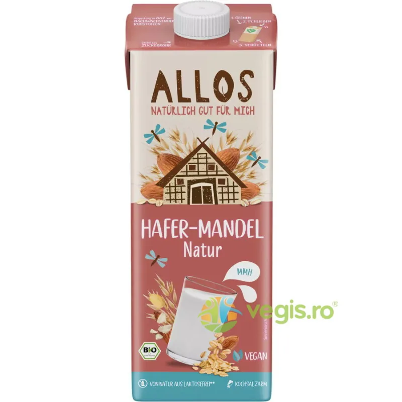 Bautura de Ovaz cu Migdale fara Lactoza Ecologica/Bio 1L ALLOS — preț și oferte