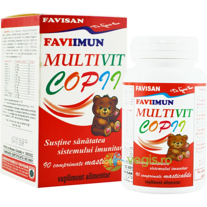 Favi Imun Multivit pentru Copii 90cpr Favisan — preț și oferte